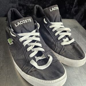 Lacoste Black Sneakers with White Accents